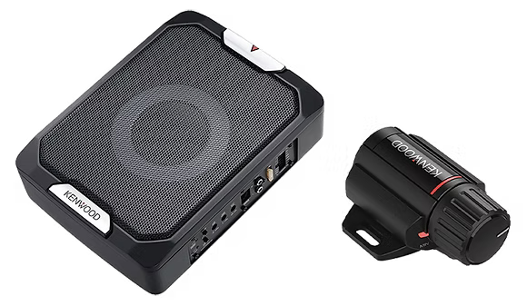Kenwood KSC-PSW88 8" Powered Car Subwoofer – All-in-One, 280W RMS