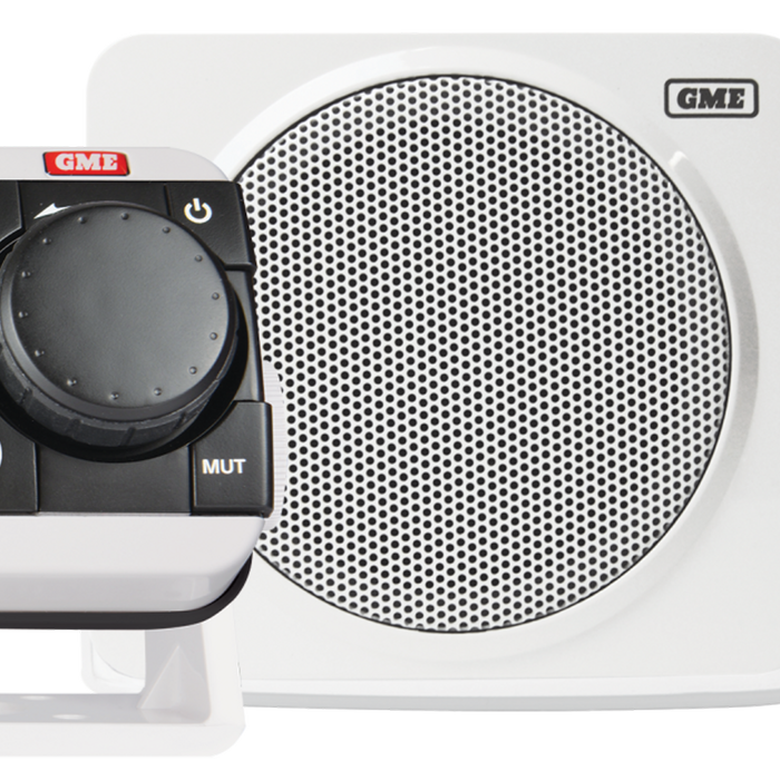 GME GR300BTWEP2 Marine Stereo Entertainment Pack – GR300BTW & GS320 Box Speakers White