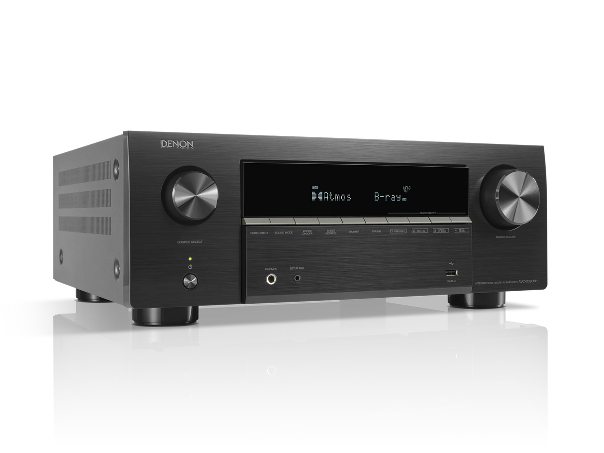 Denon AVC-X3900H 9-Channel AV Receiver 105W per Channel, 6x 8K HDMI, 2-Zone, 4 Subwoofer Outputs, Dirac Compatible