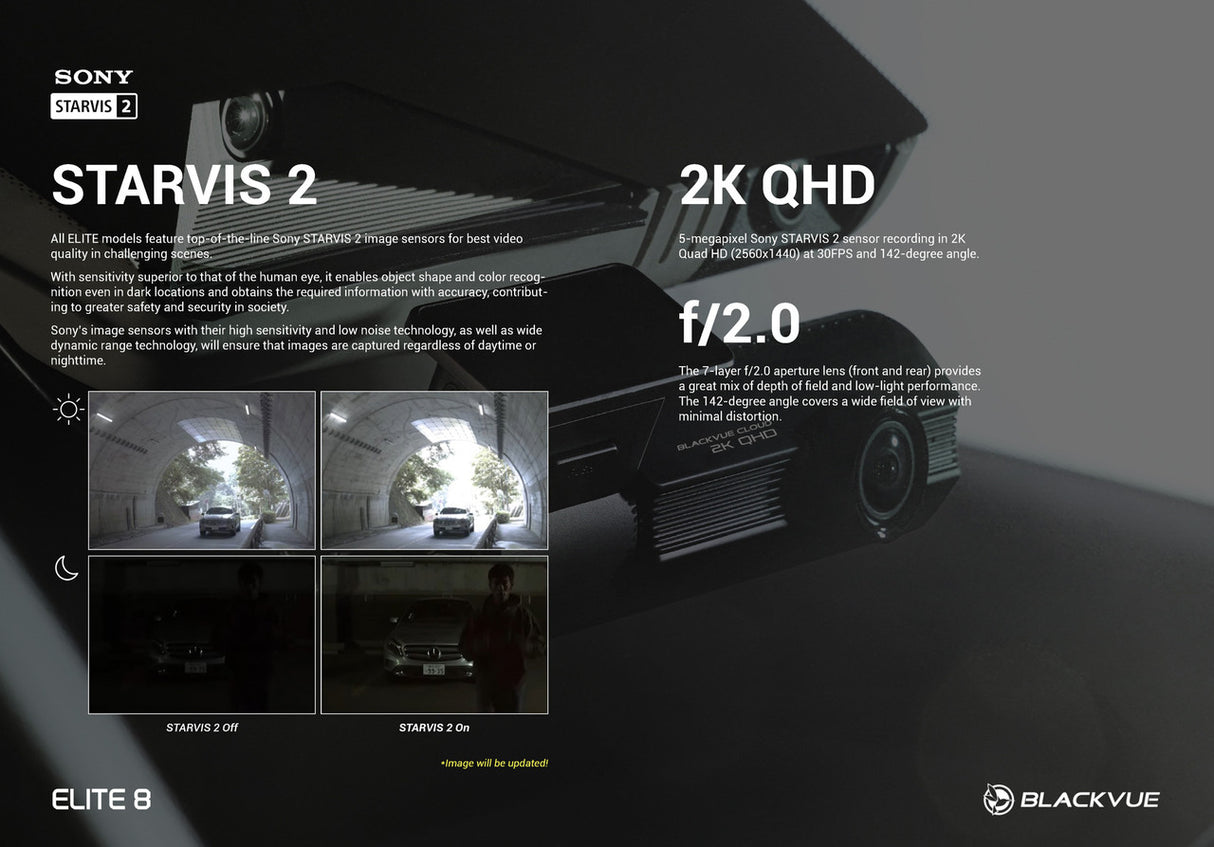 BlackVue ELITE 8-1CH 4K UHD Single Channel Dash Cam