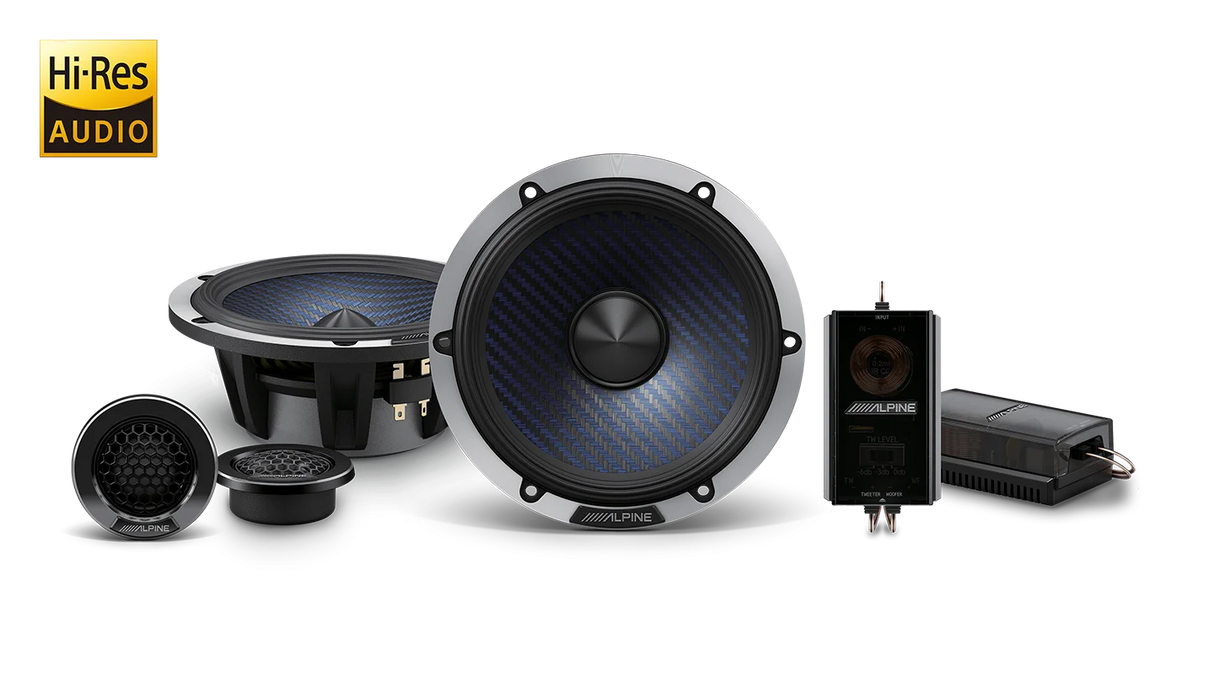 Alpine DP2-65C Digital Precision DP2-Series 6.5″ Component 2-Way Speaker System