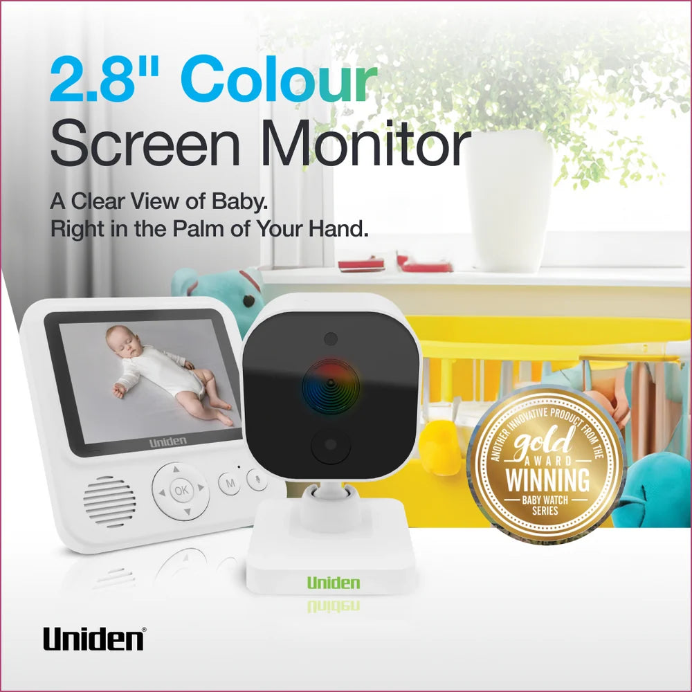 Uniden BW2511 Baby Video Monitor 2.8-Inch Compact Display with Camera