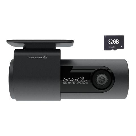 Gator G2KDVR10 2K QHD SMART WIFI 32GB DASH CAMERA