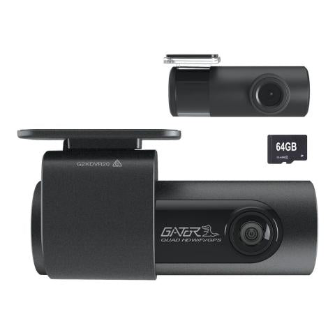Gator G2KDVR20 2K QHD SMART WIFI 64GB DASH CAMERA