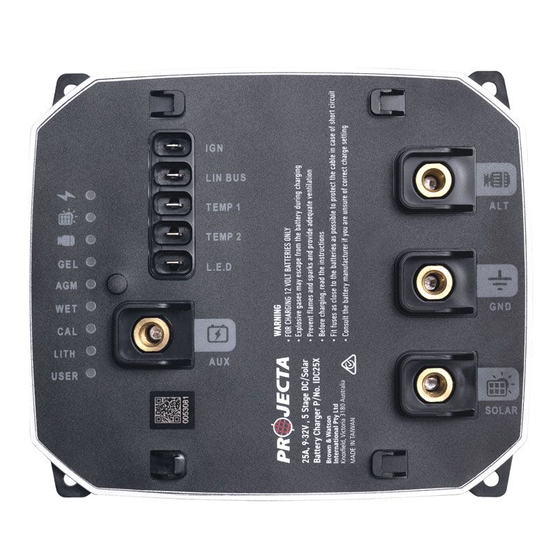 DC-DC Battery Charger 25A 12/24V LINBUS MPPT Solar Charging All Battery Types