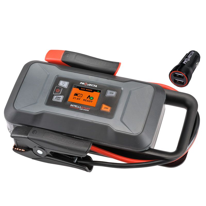 RRT Jump Starter 12/24V 2000A with Colour Screen for 8L Petrol & 6L Diesel (12V) and 7L Diesel (24V)