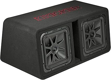 KICKER 45DL7R122 Dual 12" L7R 2-Ohm Loaded Vented Enclosure