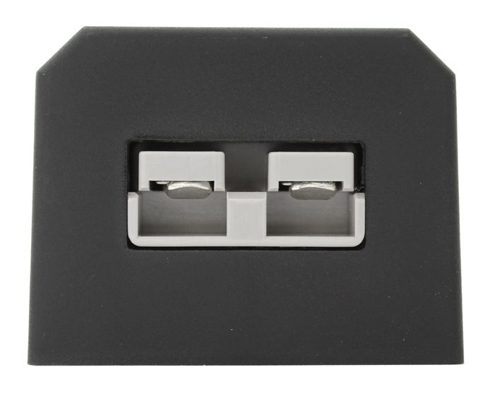 50A Power Connector Surface Mount Plug with Black Panel, Grey