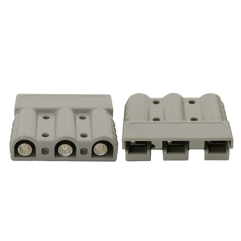 Anderson Style Power Connector 50A 3 Pin Pair Grey