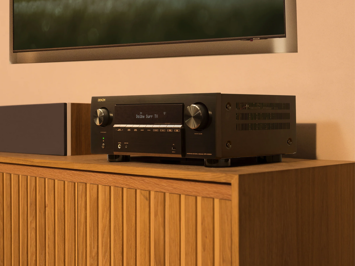 Denon AVR-X2900H 7.2 Channel AV Receiver 7 x 95W, 8K HDMI, 2 Zone, Dual Sub Outputs, Dirac Ready