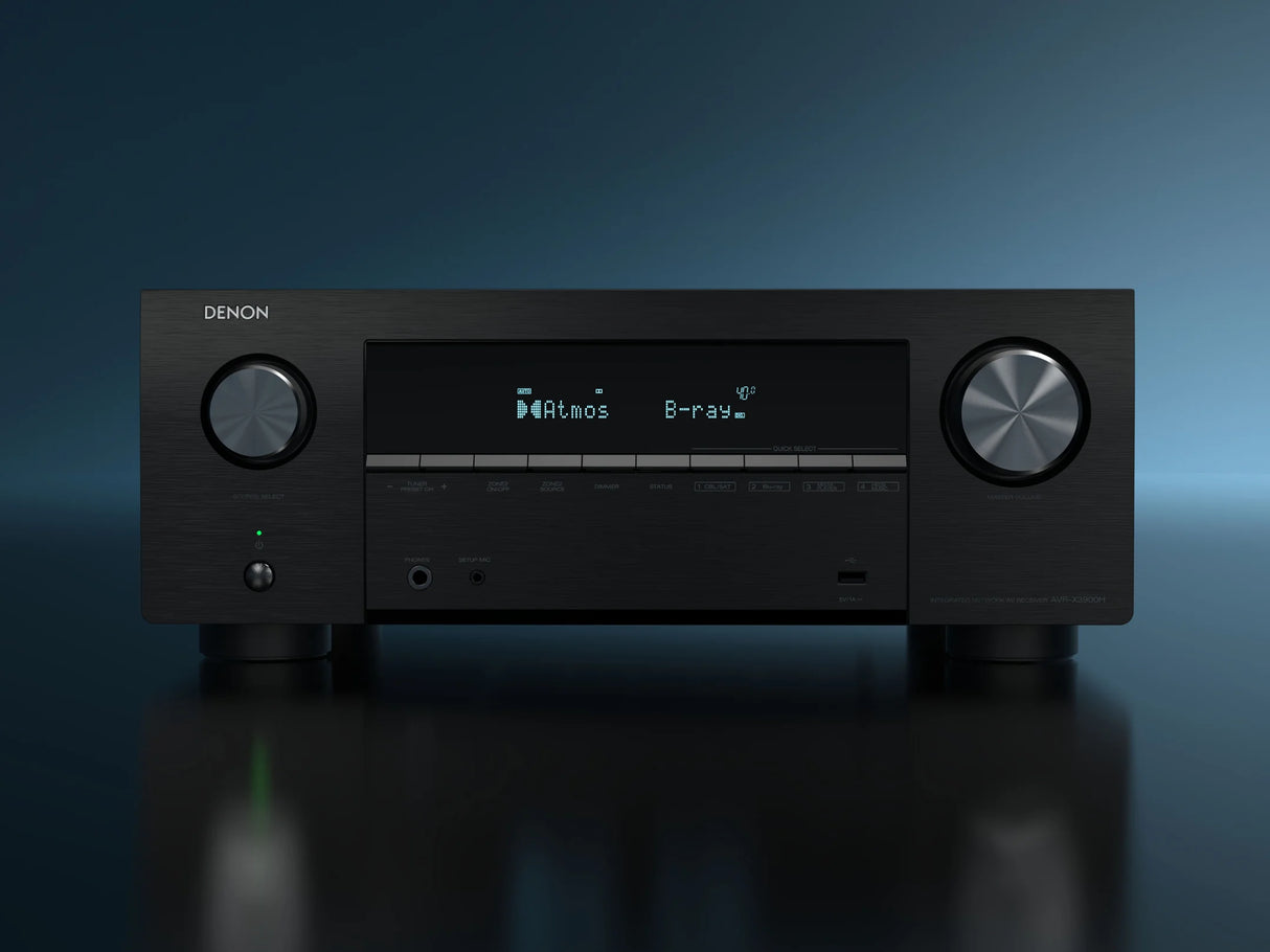Denon AVC-X3900H 9-Channel AV Receiver 105W per Channel, 6x 8K HDMI, 2-Zone, 4 Subwoofer Outputs, Dirac Compatible