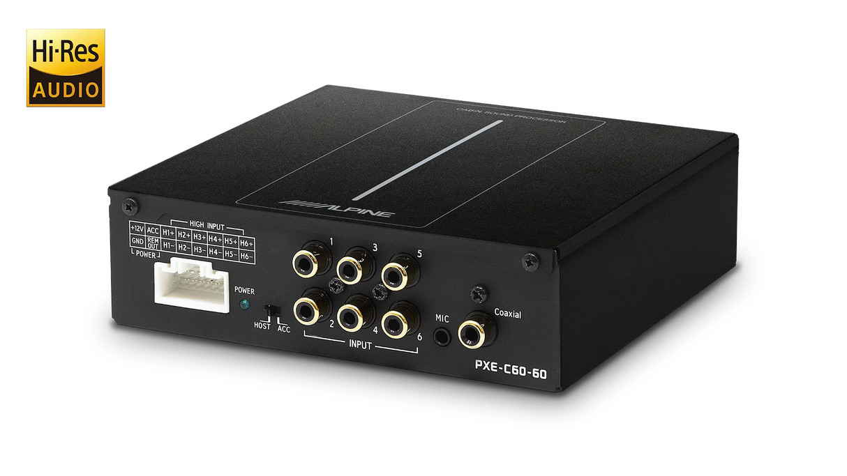 Alpine PXE-C60-60 OPTIM 6 6-Channel Ultra-Compact Sound Processor with Automatic Sound Tuning