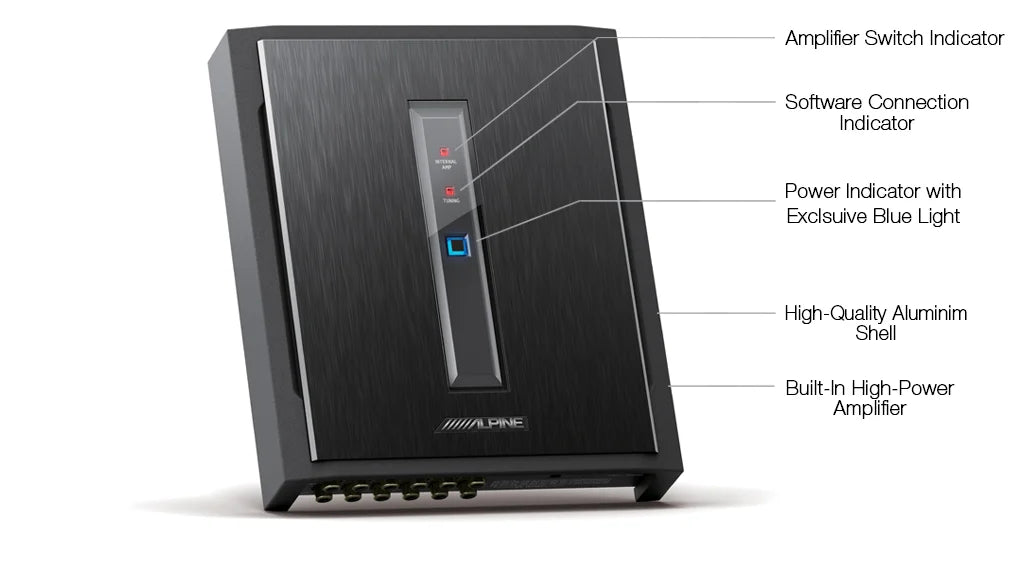 Alpine PXE-X800 Compact 12-Channel Digital Audio Processor / 8-Channel Digital High-Power Amplifier