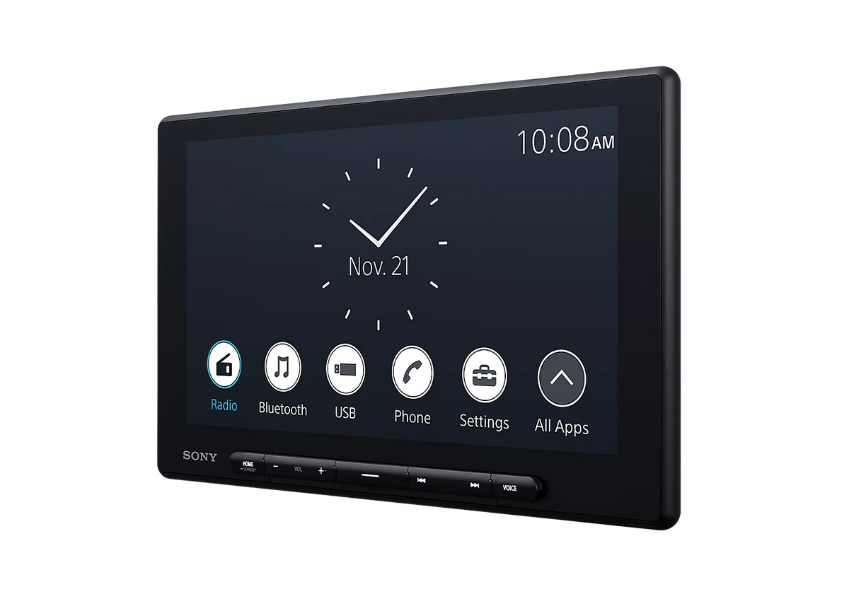 Sony XAV-AX8500 10.1" Floating Head Unit – Wireless Apple CarPlay & Android Auto, HDMI