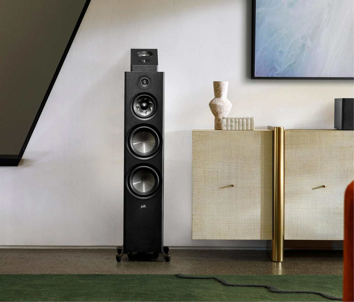 Polk R700 BLACK 8" 3-Way Floor Standing Speaker