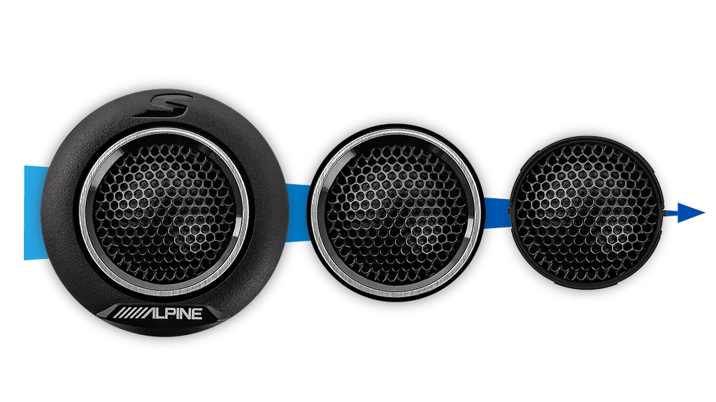 Alpine S2-S65C 6-1/2" 2-Way Component Speaker
