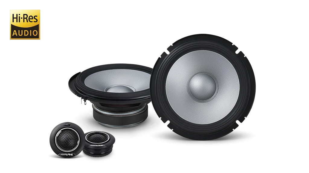 Alpine S2-S65C 6-1/2" 2-Way Component Speaker
