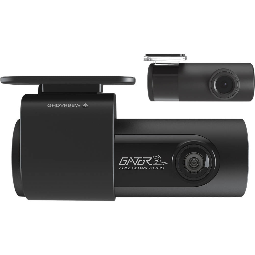Gator GHDVR98W 2-CH 1080P FULL HD 32GB DASH CAMERA