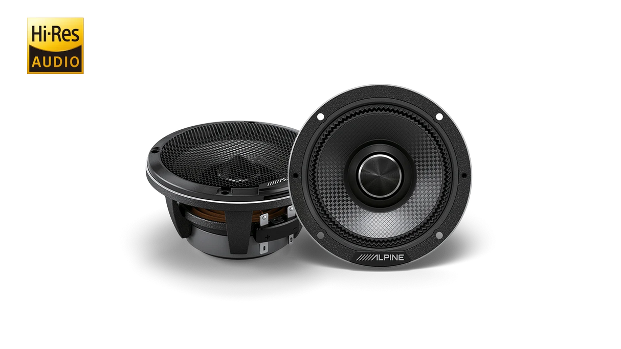 Alpine HDZ-65C Status Hi-Res 6-1/2″ (16.5cm) 2-Way Component Speaker Set
