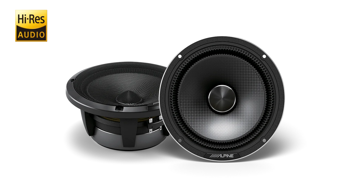 Alpine HDZ-65C Status Hi-Res 6-1/2″ (16.5cm) 2-Way Component Speaker Set