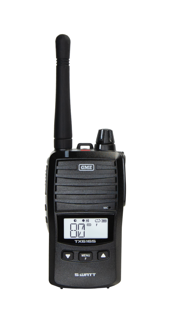 GME TX6165X UHF CB Handheld Radio 5/1 Watt IP67