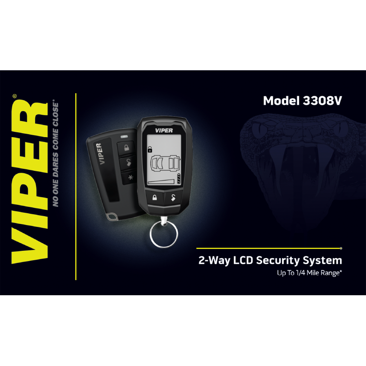 VIPER 3308V LCD 2-Way Security System