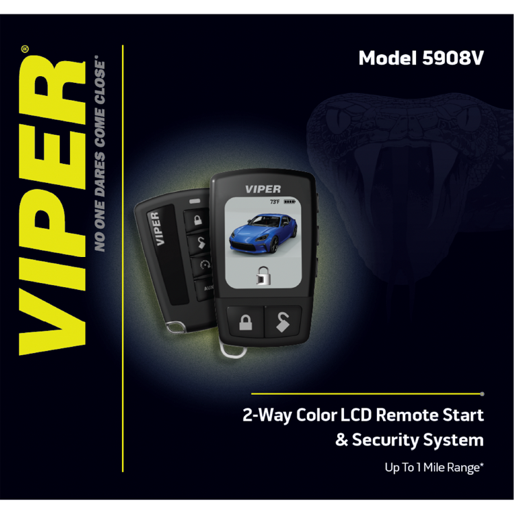 VIPER 5908V LCD 2-Way Security + Remote Start System