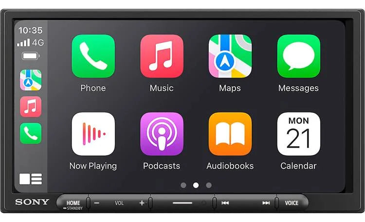 Sony XAV-AX4000 6.95" Head Unit – Wireless Apple CarPlay & Android Auto, WebLink Cast