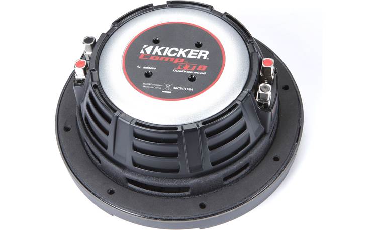 Kicker 48CWRT84 - 8" shallow-mount subwoofer with dual 4-ohm voice coils