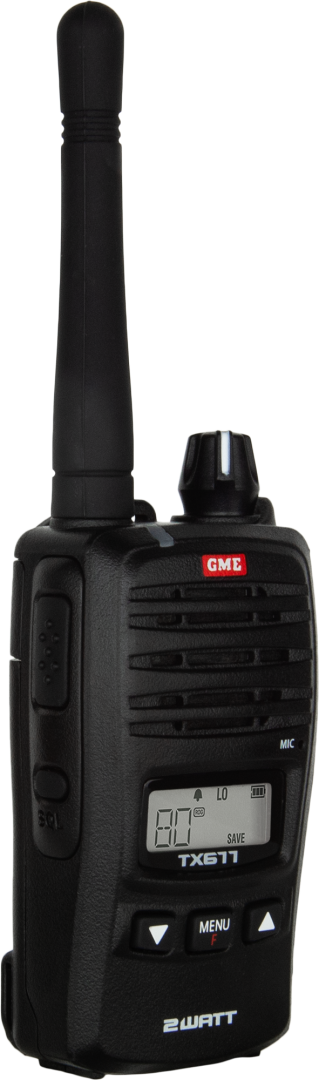 GME TX677TP 2W UHF CB Handheld Radio Twin Pack
