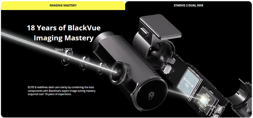 BlackVue ELITE 8-2CH 4K UHD Dual Channel Dash Cam
