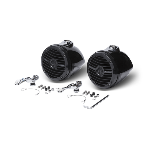 6.5” Prime R1 Series Marine Wakeboard Tower Speakers with Mini Enclosure & Grille - Black
