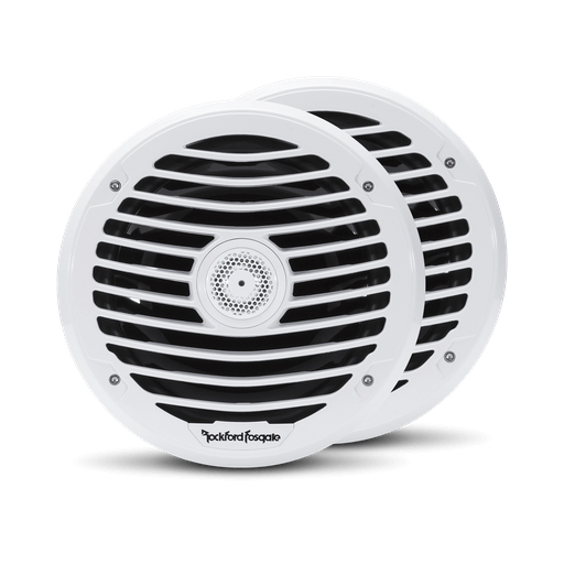 8” Punch Series Marine Full Range Speakers with White Luxury Grille