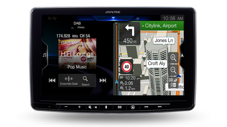 Alpine Halo9 Inch Floating Head Unit INE-F409E