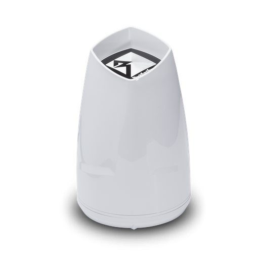 8” Punch Series Marine Wakeboard Tower Speakers with Enclosure & Sports Grille - White