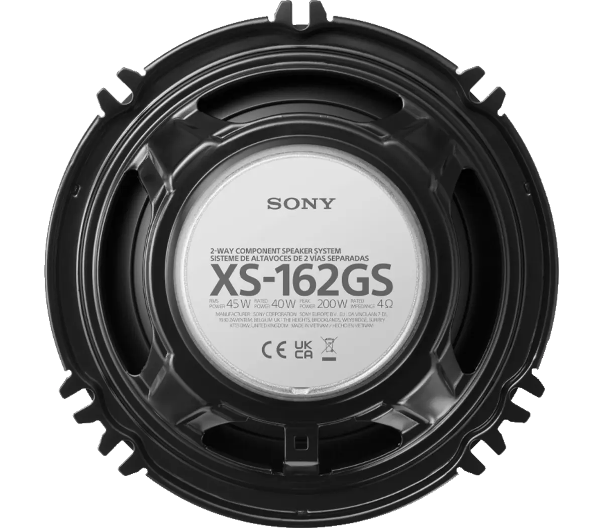 Sony XS-162GS 6.5" Component Car Speakers – 250W Peak, 45W RMS