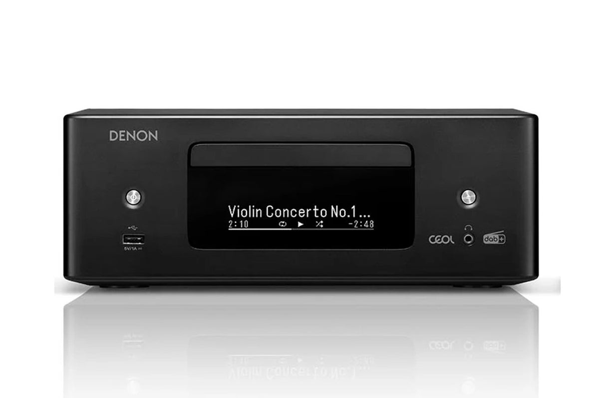 Denon RCD-N12DABB Stereo Receiver 2x65W with CD, DAB+, FM, HEOS, ARC, Phono