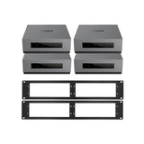 WiiM 4-Zone Rack Mount Amplifier & Audio Streamer Kit Multi-Room Audio System