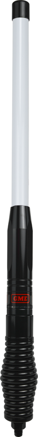 GME AE4704WB Heavy Duty Fibreglass Radome Antenna 580mm 2.1dBi Gain with AS004B Spring White/Black