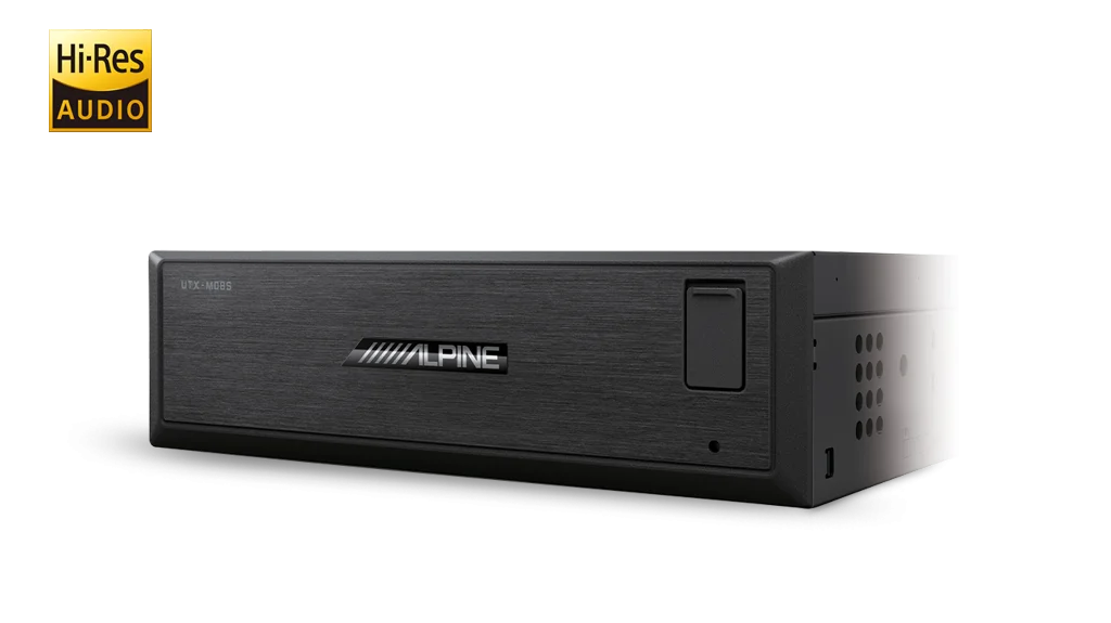 Alpine UTX-M08S Hi-Res Audio Digital Media Player with Bluetooth Audio and Dual USB