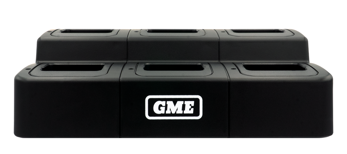 GME BCM003 6-Bay Radio Charger for CP Series & TX6600S – Compact