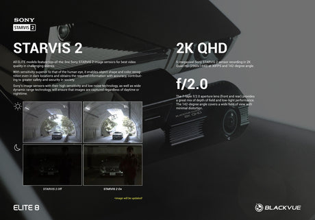 BlackVue ELITE 8-1CH 4K UHD Single Channel Dash Cam