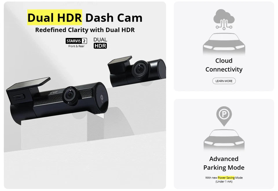 BlackVue ELITE 8-2CH 2K QHD Dual Channel Dash Cam