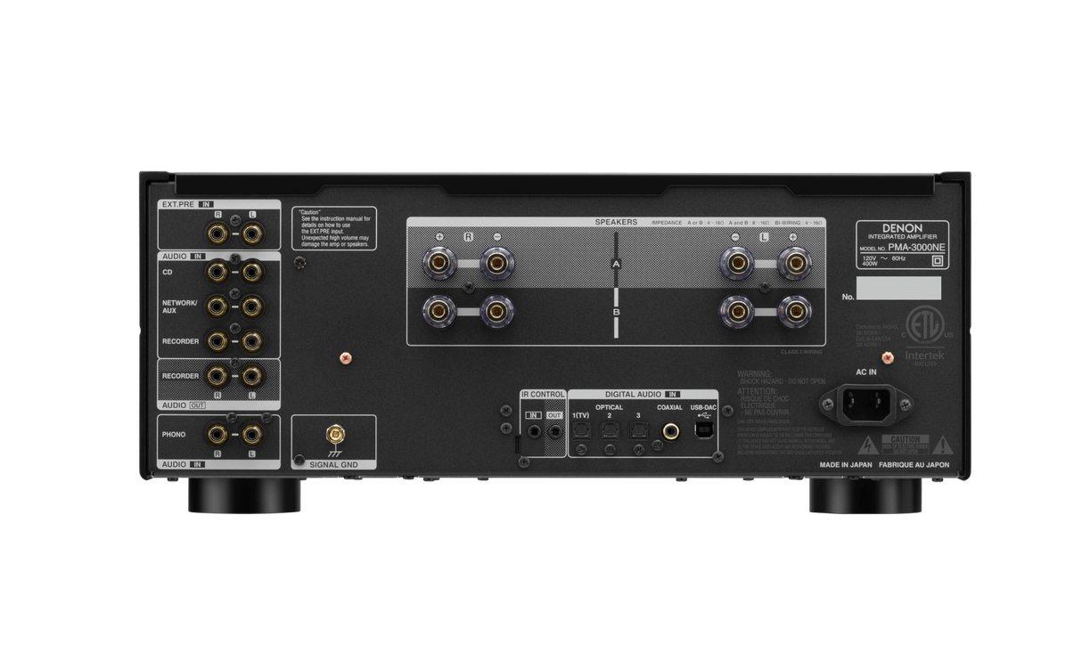 Denon PMA-3000NE Integrated Amplifier 2x80W Quad DAC MM & MC Phono USB-B UHC-MOS