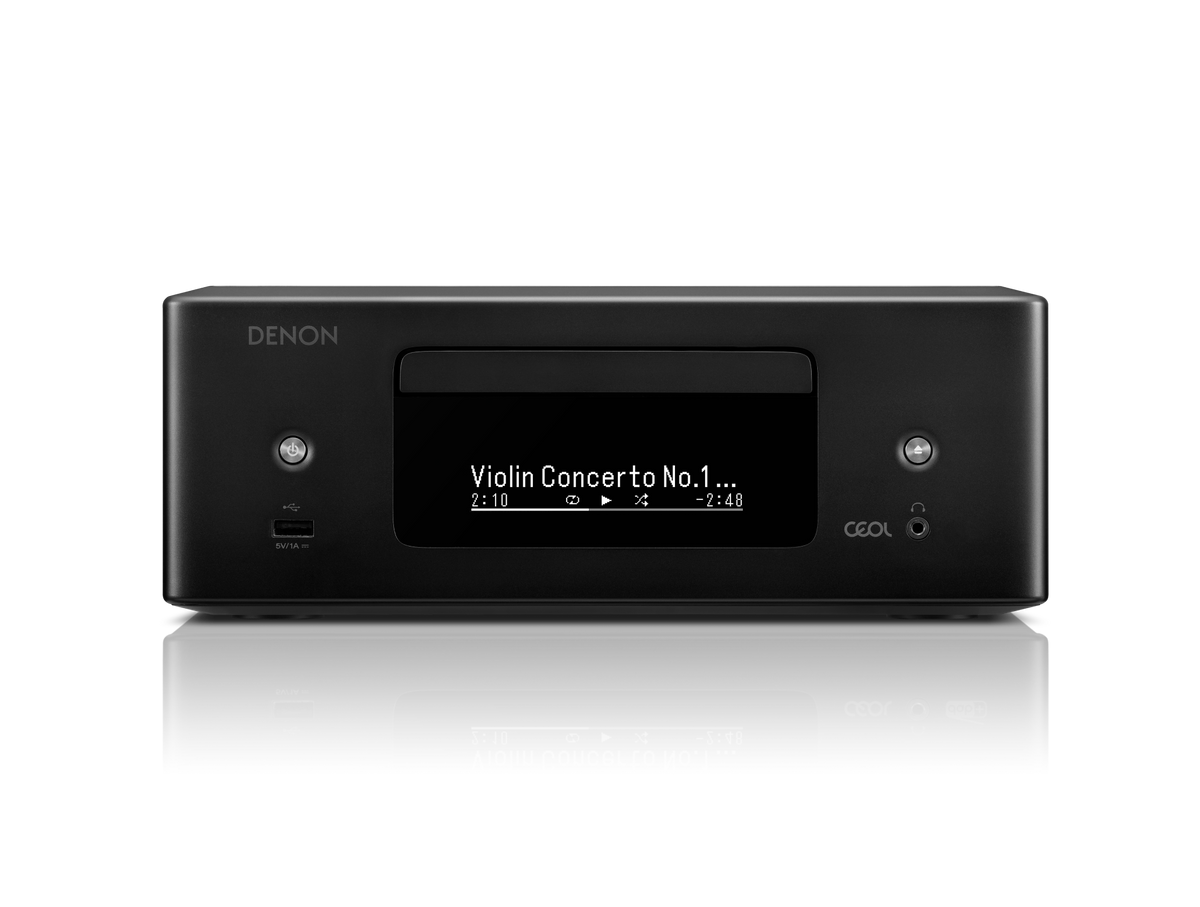 Delon Mini Denon CEOL N-12 Mini All-in-One Hi-Fi System with CD Player, Radio, HE ...