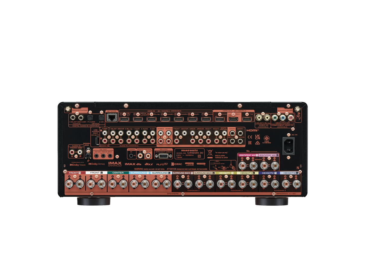 Marantz CINEMA 30 AV Receiver 11x140W 7x8K HDMI 3-Zone