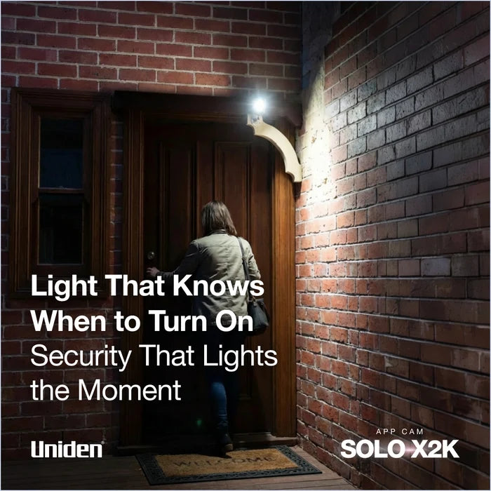 Uniden App Cam Solo X2K-2 2K Super HD Spotlight Security Camera Twin Pack