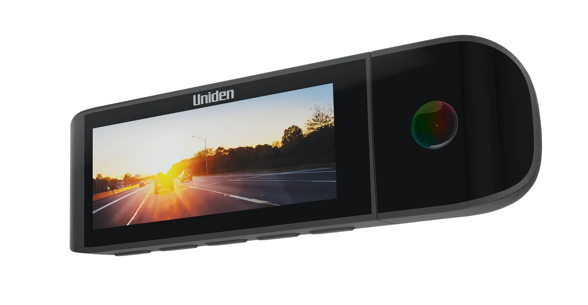 Uniden Dash View 40R 3-in-1 Dash Cam with Front, Interior and Rear Cameras