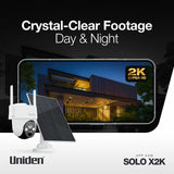 Uniden App Cam Solo X2K PT Kit 2K Super HD Pan and Tilt Security Camera