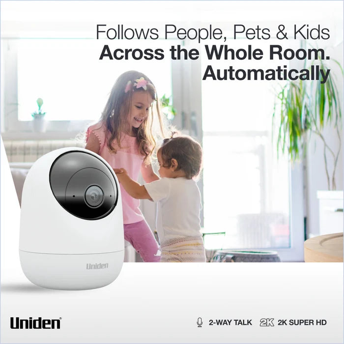 Uniden App Cam X25PT Indoor Security Camera with Motion Tracking